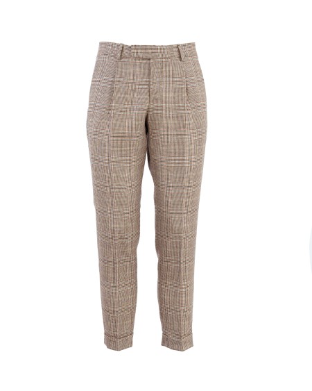 Shop PT01  Pantalone: PT01 pantalone principe di Galles in lana vergine.
Tasche frontali e posteriori.
Fondo con risvolto.
Composizione: 100% lana vergine.
Fabbricato in Italia.. CORFZAZ40FWDCX34-0050BEIGE SCURO